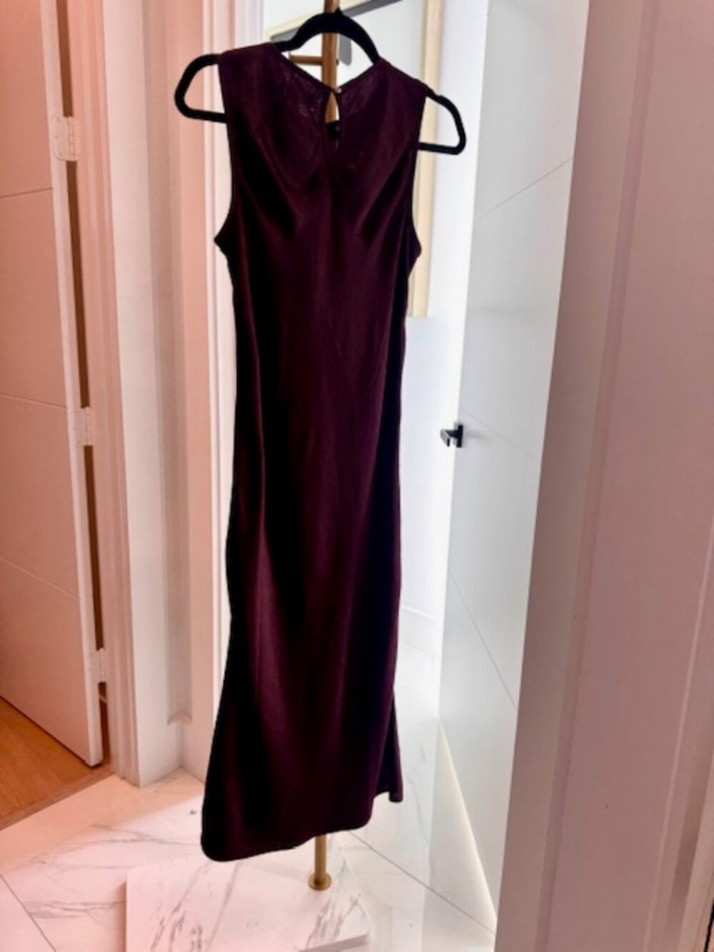 NWT - Michael Stars - Seema Satin Midi Dress, Size Small - Picture 2 of 7